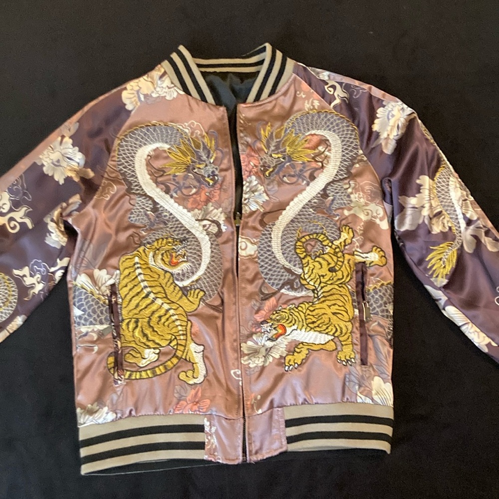 Stunning satin embroidered jacket